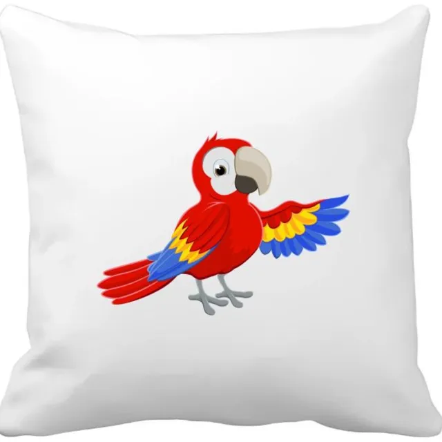 Akyol papegaaien Kussen hoes - Papegaai - dieren liefhebbers - vogels - jungle - 40 bij 40 cm Multicolor