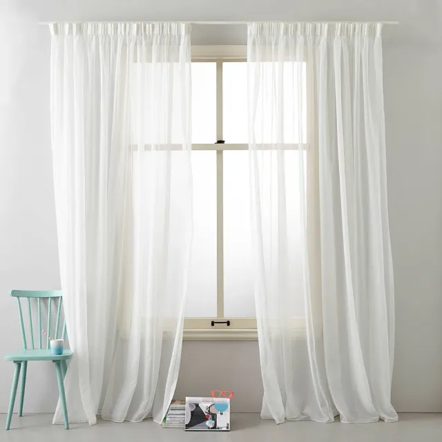 NOUS Living Vitrage gordijn kant en klaar Turijn (per stuk) (450 x 315 cm)* Off-white