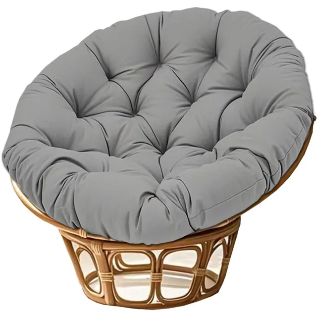 OUTARO Donkergrijs Zitkussen - rond - 40x40cm - geschikt voor hangmanden/schommels/radarstoelen - rugleuning