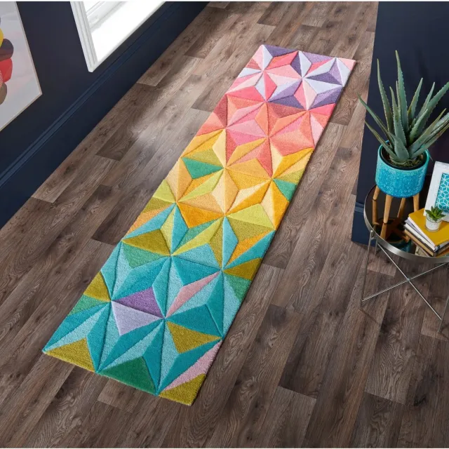 flycarpets Loper Reverie Modern Laagpolig - 100% Wol Vloerkleed - Multi
