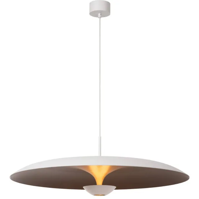 Lucide dimbare LED aluminium hanglamp Ø 80 cm - wit