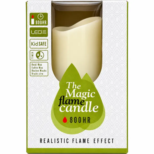 Magic Flame LED kaars 14cm creme Warm wit
