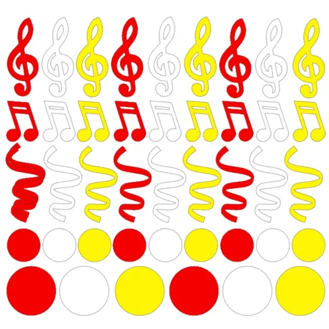 Jesners 42 delige Raamsticker Carnaval | Oeteldonk | herbruikbaar | statisch | Rood-Wit-Geel| 58x54 cm
