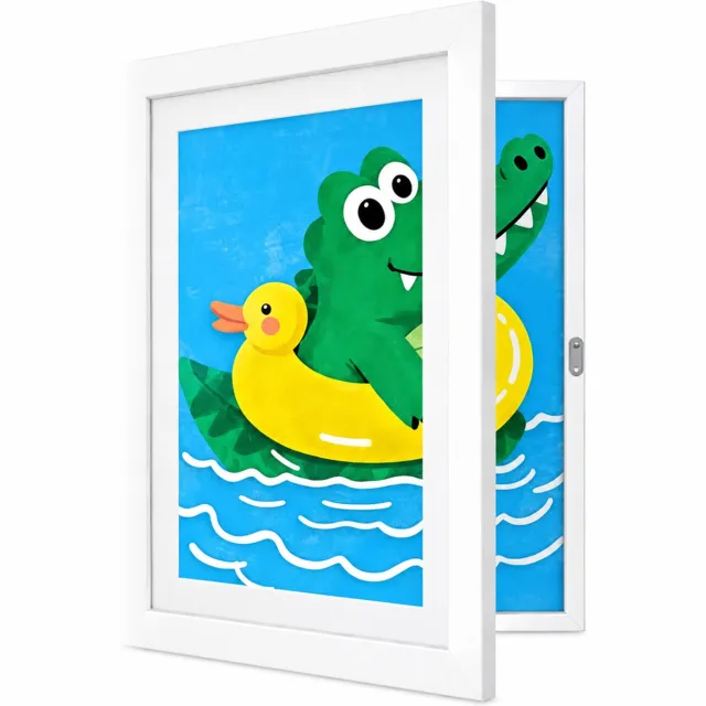 SWGOTA Witte openklapbare tekeningenlijst 21,6 × 27,9 cm (8,5 × 11 inch), rechthoekige MDF-lijst, zonder afbeelding