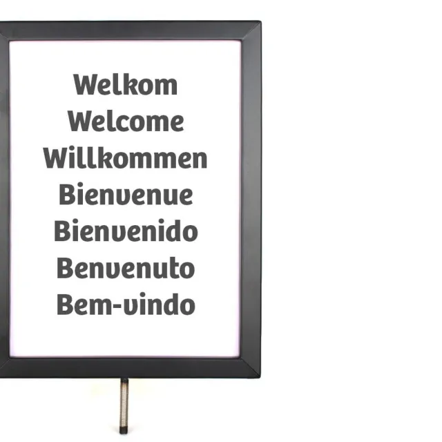 GJ Floors Posterframe A4 Staand voor Koord Zwart