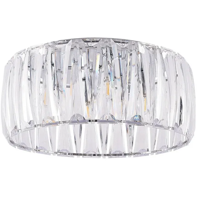 Lindby plafondlamp - 4lichts - Acryl, ijzer - H: 22.5 cm - E14 - transparant, chroom