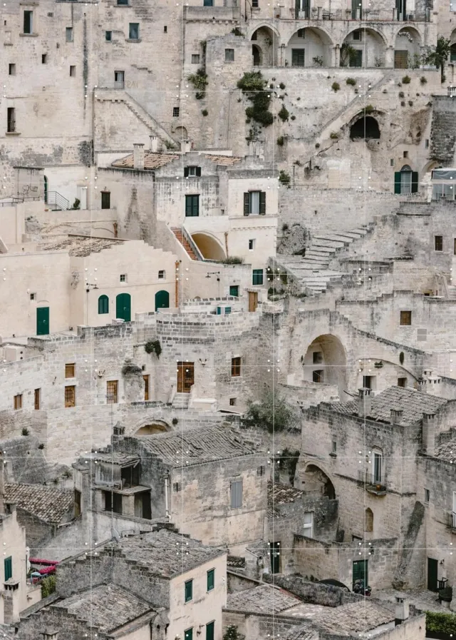 IXXI Ancient City in Italy, Photolovers - 100 x 140 cm - Grote wanddecoratie en posters - Fotografie, Gang, Woonkamer, Landschappen, Gebouwen, Stad Beige / Lichte tinten