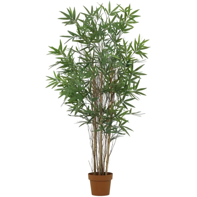 Florafy Kunstplant Bamboe 144cm - Kunstplanten voor binnen - Onderhoudsvrij Groen