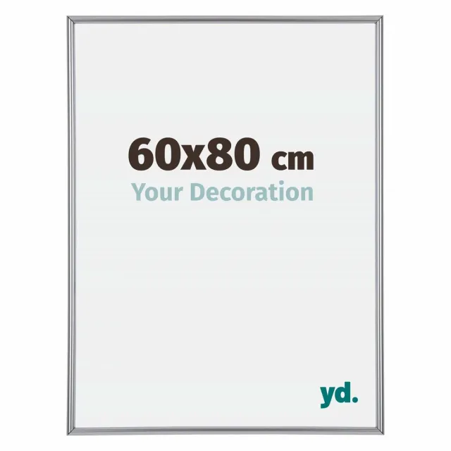 yd. Your Decoration - Fotolijst 60x80 cm - Kunststof - Zilver Hoogglans - Annecy
