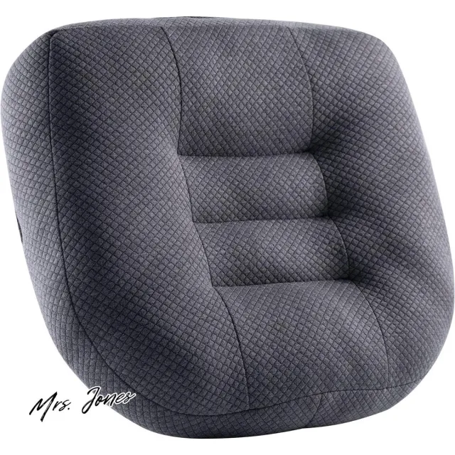 Mrs. Jones Ergonomisch-orthopedisch zitkussen voor bureaustoel-rugpijn-vloerstoel 40 x 40 cm grijs . Grijs, Roze, Veelkleurig, Zwart