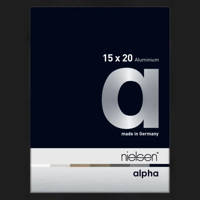 Nielsen Alpha Aluminium Fotolijst Black Matt 15x20cm Matzwart