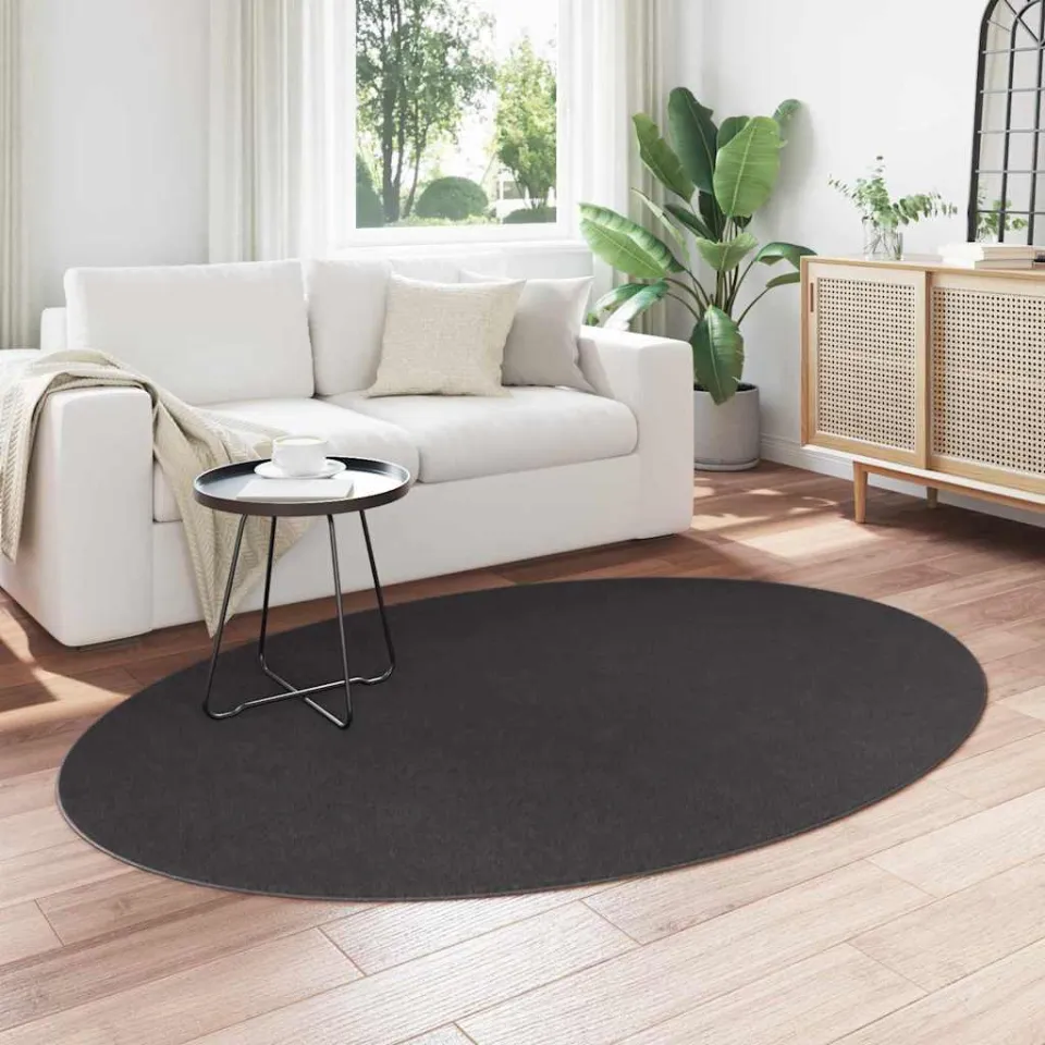 vidaXL Tapijt HUARTE Antraciet 140 x 200 cm 100% Polyester, foto 3