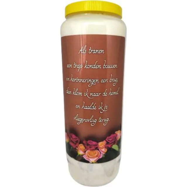 noveenkaars Tranen - Noveenkaars - 9 dagen brander (5 stuks) Wit