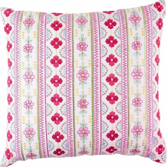 Room Seven Gillian - Sierkussen - Wit - 40x40 cm Rood