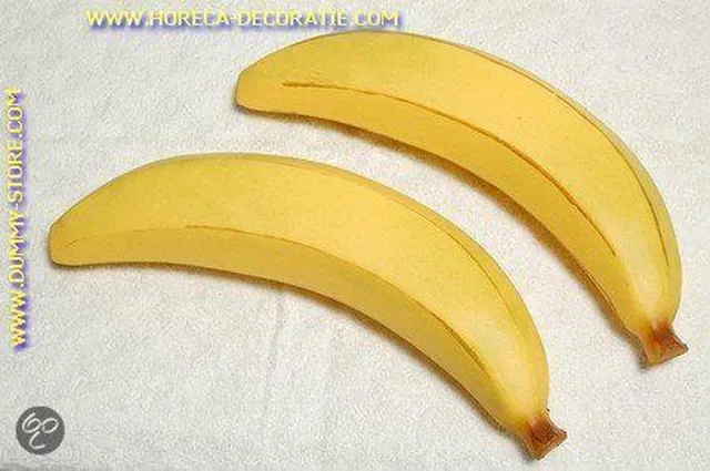 MilaNNE Bananen, XXXL, 2 stuks (decoratie) Geel