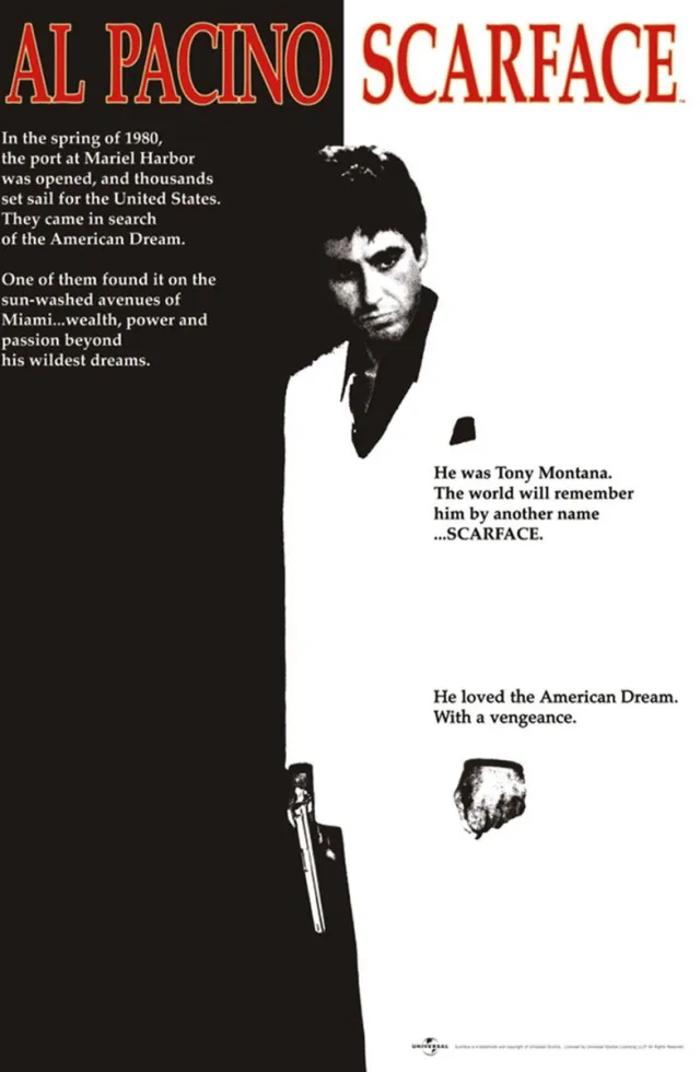 Posterpoint Scarface poster - Al Pacino - Film - Tony Montana - Miami - 61 x 91,5 cm Multi