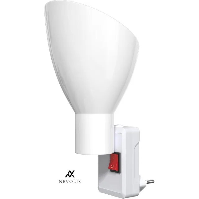 Nevolis GU10 Wandfluter Licht Spotlight Steckdose Plug in Weiß Steckdosenlampe mit Schalter für GU10 LED-Lampen MAX 10W für Küche Bad Schlafzimmer Wohnzimmer AC220-240V - Beleuchtung Wandlampe Moderne Design . multi-color