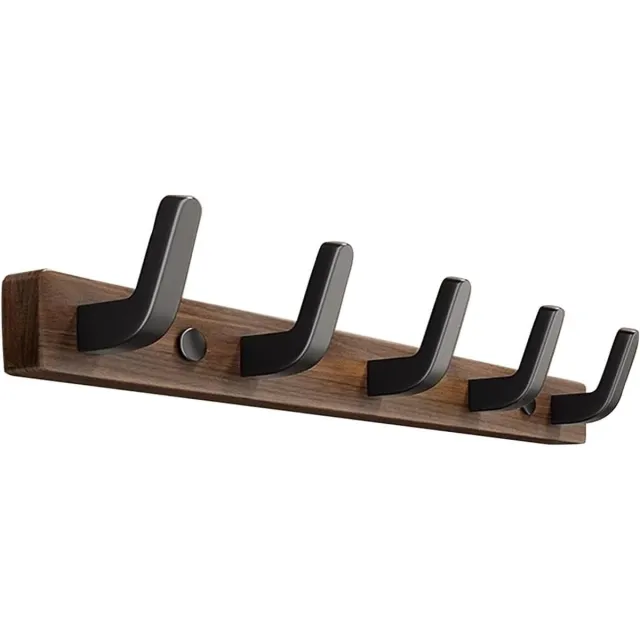 SNQ Wandkapstok - 45 cm - Ruimtebesparend - Geschikt voor jassen hoeden en handdoeken - Ideaal voor hallen woonkamers badkamers - slaapkamers en keukens Kleur