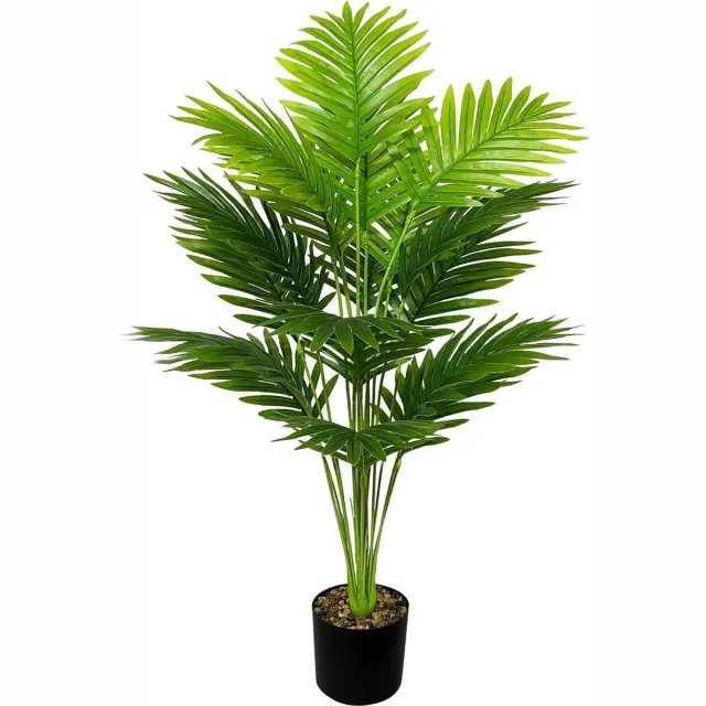 Zelora Kunstplanten in potten - decoratief - 1 stuk - groen - kunststof - 80 cm
