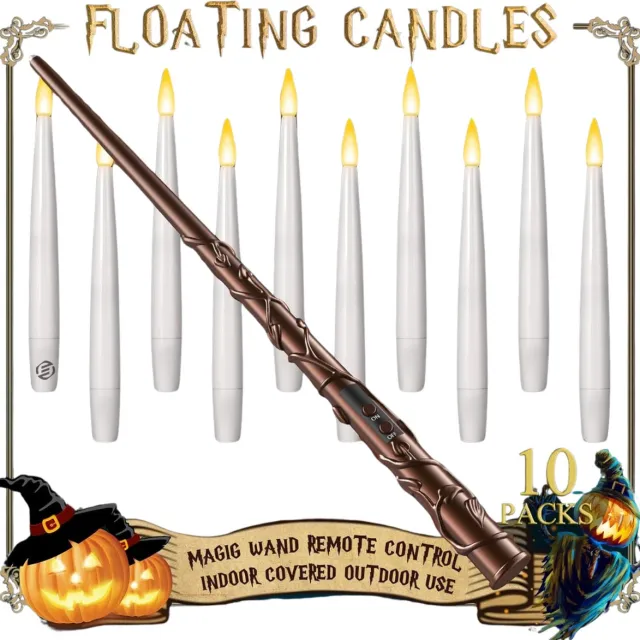 Equivera Floating Candles - Zwevende Kaarsen - Floating Candels - Hangende Kaarsen wit
