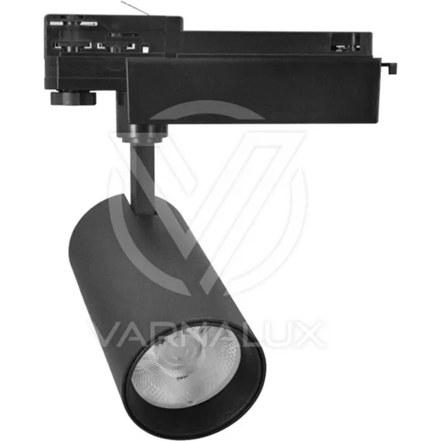 Varnalux.com VARNALUX LED RAILSPOT PREMIUM 30W MET PHILIPS DRIVER EN CHIP 3000K, ZWART