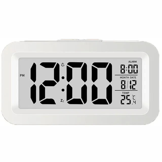 Excitat Digitale wekker - Digitale klok - voor slaapkamer, kantoor, keuken - Wit