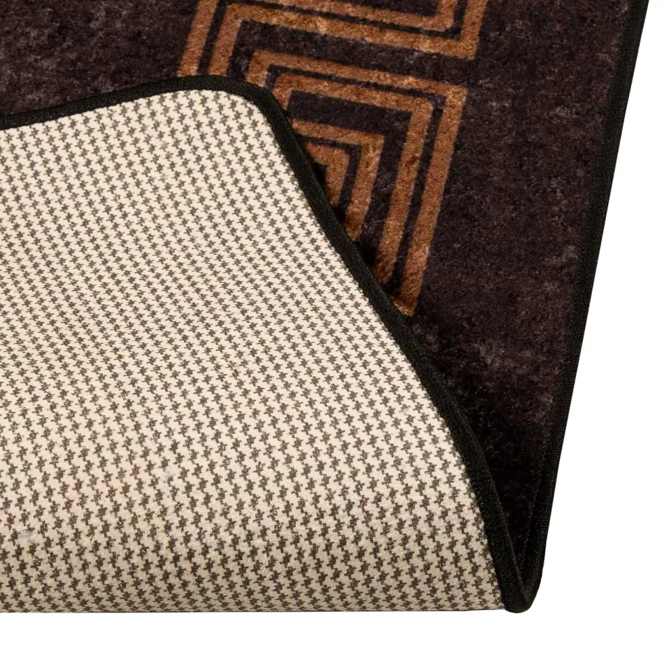 vidaXL Vloerkleedloper MARSA Zwart 50 x 250 cm Polyester en PVC, foto 4