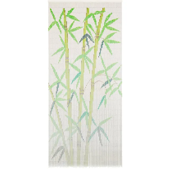 vidaXL Vliegengordijn 90x200 cm bamboe meerkleurig