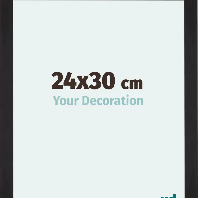 yd. Your Decoration - Fotolijst 24x30 cm - MDF - Zwart Houtnerf - Mura