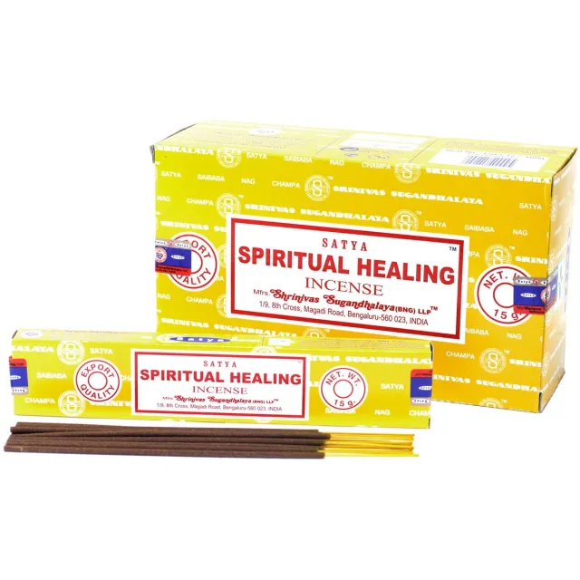 Ancient Wisdom Satya - spiritual healing - wierook - spirituele genezing - doos 12 pakjes van 15 gram