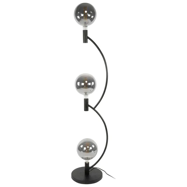 Nest of Nora Vloerlamp Thalo - 3-lichts met gebogen armatuur - Artic zwart