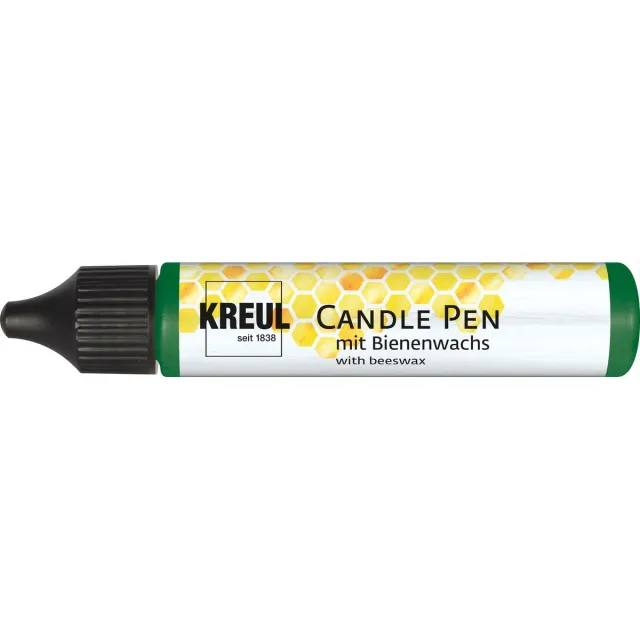 Kreul Kaarsdecoratie Pen - 29 ml - Groen - Natuurlijke Bijenwas