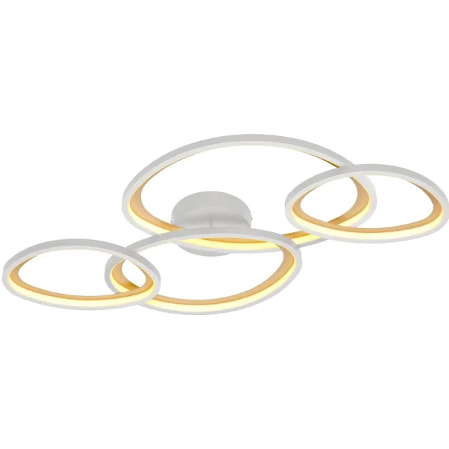 Trio SIVO - Plafondlamp - Grijs warm - incl. 1x SMD 44 W