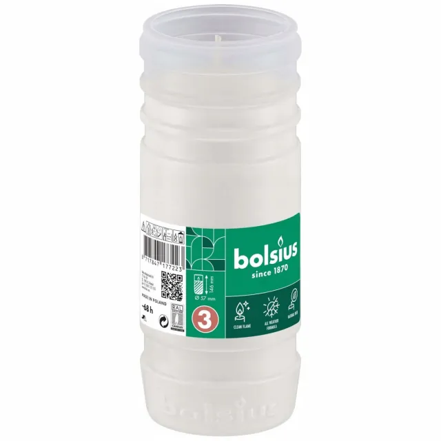 Bolsius Navulling Nr 3 (1 stuk) White