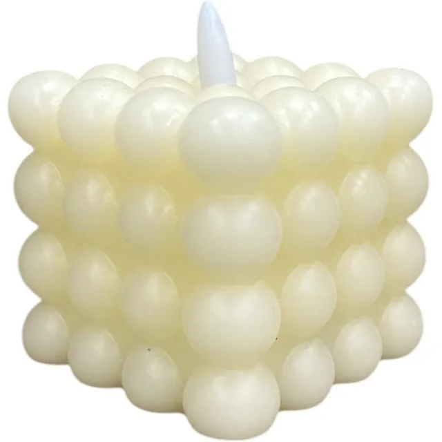 Countryfield Led Kaars - Bubble - Creme