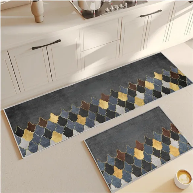 BOG Keukenmat Antislip Wasbaar - Comfortabele Anti Vermoeidheid Keukenloper 43x150cm - Oliebestendig Tapijt Voor Keuken En Wasruimte - Wasbare Vloermat VEELKLEURIG