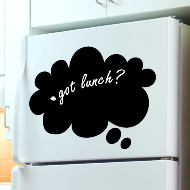 Ambiance Sticker Schoolbordsticker - uitwisbare zelfklevende muurstickers - WOLK - 115x180cm Multi color