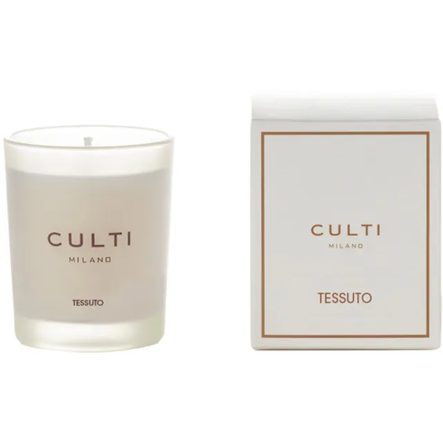 Culti Candles Geurkaars White Vase Candle Tessuto 70g Multi