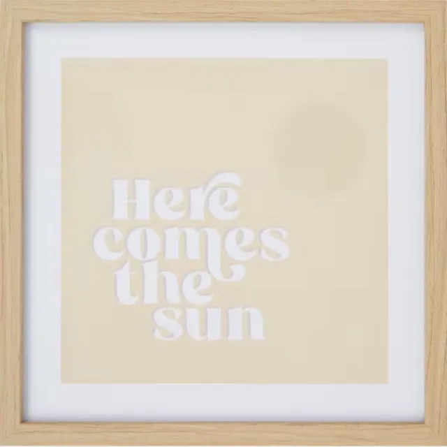 Anchor By Design Fotolijst Vierkant Hout Echt Glas Staand & liggend | Fotomaat 20 x 20 cm | Fotoframe Vierkant | Bruin / Beige