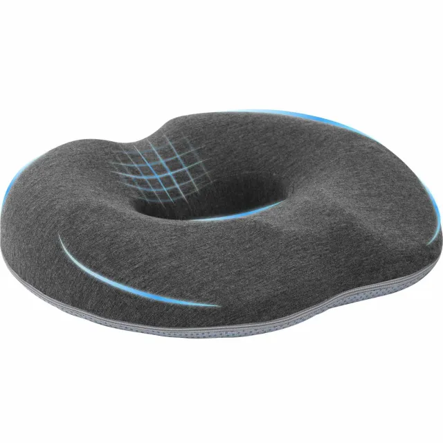 vidaXL Zitkussen Éénkleurig Donkergrijs 42 x 36,5 x 8 cm Traagschuim