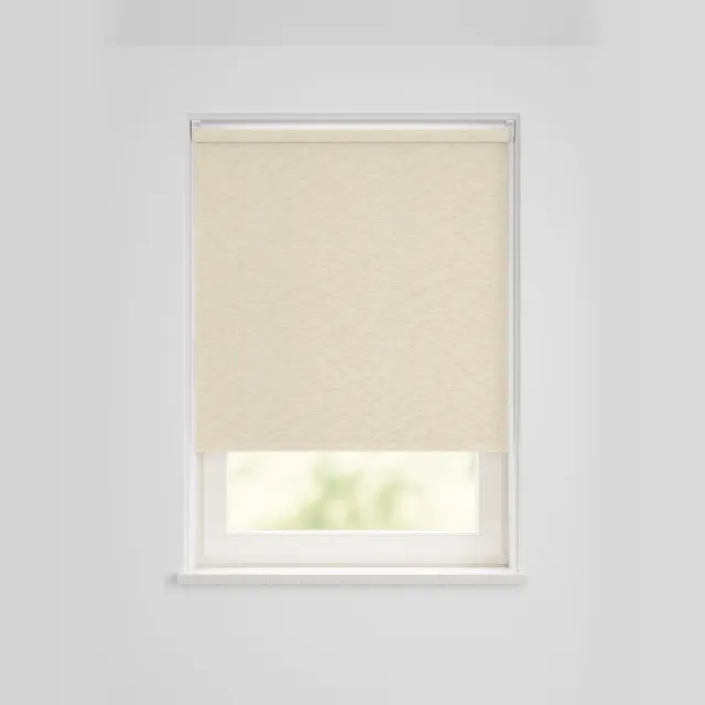 HEMA Rolgordijn Verduisterend Structuur Glans Crème (creme)