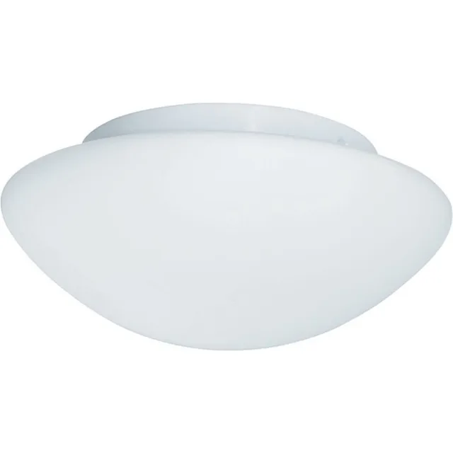 Searchlight Moderne Plafonnieres E27 Essen 3 Lichtpunten Rond Wit Glas Slaapkamer Gang/Hal Badkamer Keuken Dimbaar Diameter 35cm