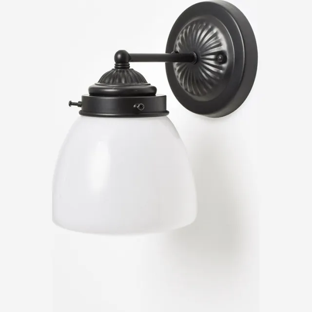Coloured by Art Wandlamp Schoolbol Small Moonlight - Art Deco Trade Zwart