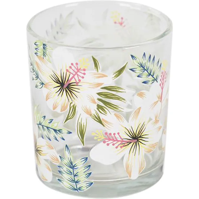 Rasteli Kaarsenhouder - glas - multicolour - D9 x H10 cm