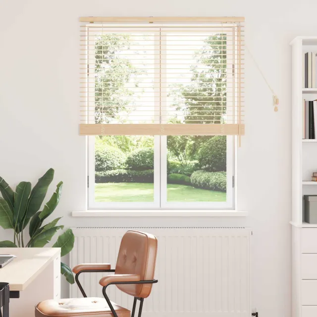 vidaXL Venetiaanse jaloezie Eiken Look 110 x 160 cm 35 mm Bruin
