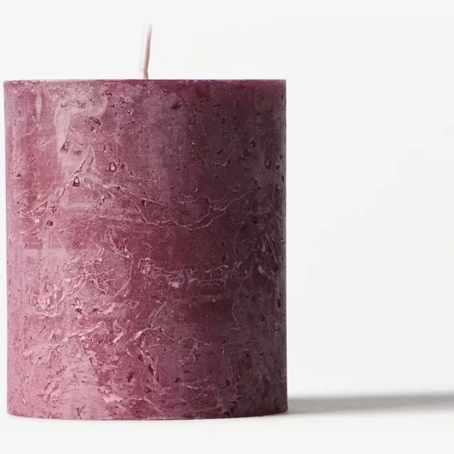 HEMA Stompkaars ⌀7x8cm rustiek aubergine (aubergine)