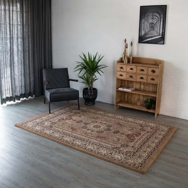 Tapeso Perzisch tapijt - Royalty Tabriz beige 200x290