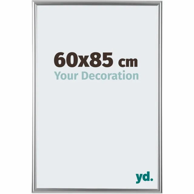 yd. Your Decoration - Fotolijst 60x85 cm - Kunststof - Zilver - Bordeaux
