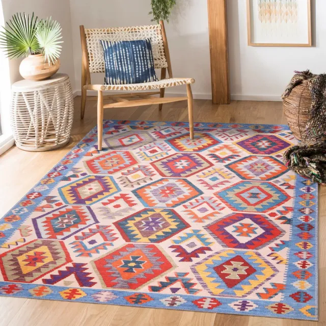 Netline Home (1315) Vloerkleed | Wasbaar Vloerkleed | Antislip | Wasbaar Tapijt voor Keuken, Slaapkamer, Hal, Woonkamer | Vloerkleed Oosters Design Tapijt | Laagpolig (160X230CM) Kleurig