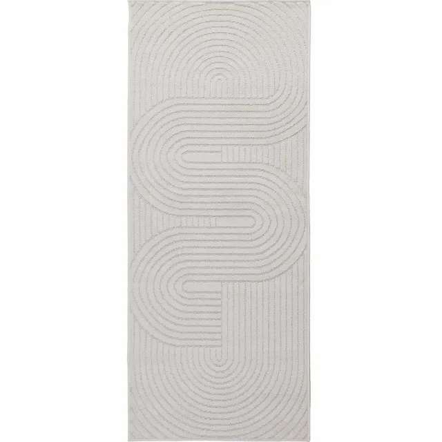 vidaXL Binnen- - en - buitenkleed - PALMERAS - Crème - 80 - x - 200 - cm - Polyester